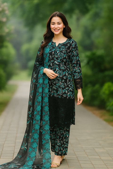 Majestic Fancy Lawn 3-Piece Set