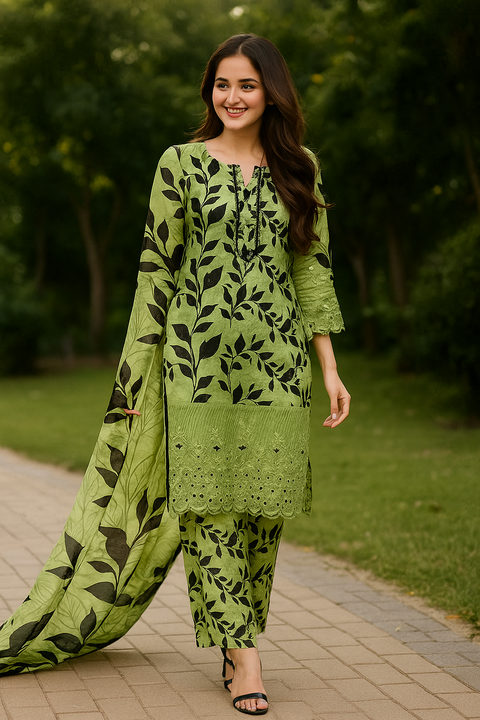 Majestic Fancy Lawn 3-Piece Set