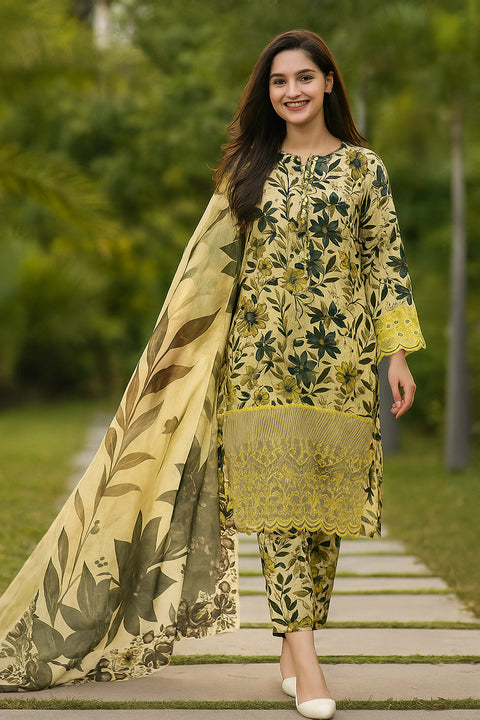 Majestic Fancy Lawn 3-Piece Set