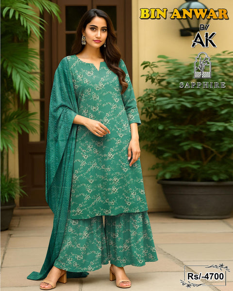 Majestic Digital Print Lawn 3-Piece Set (Unstitched)